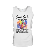 sign anguage in their souls girls Unisex Tank tile