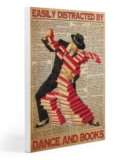 easily distracted books dance pt mttn ntv Gallery Wrapped Canvas Prints tile