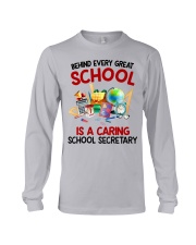 school secretary behind every good school Long Sleeve Tee tile