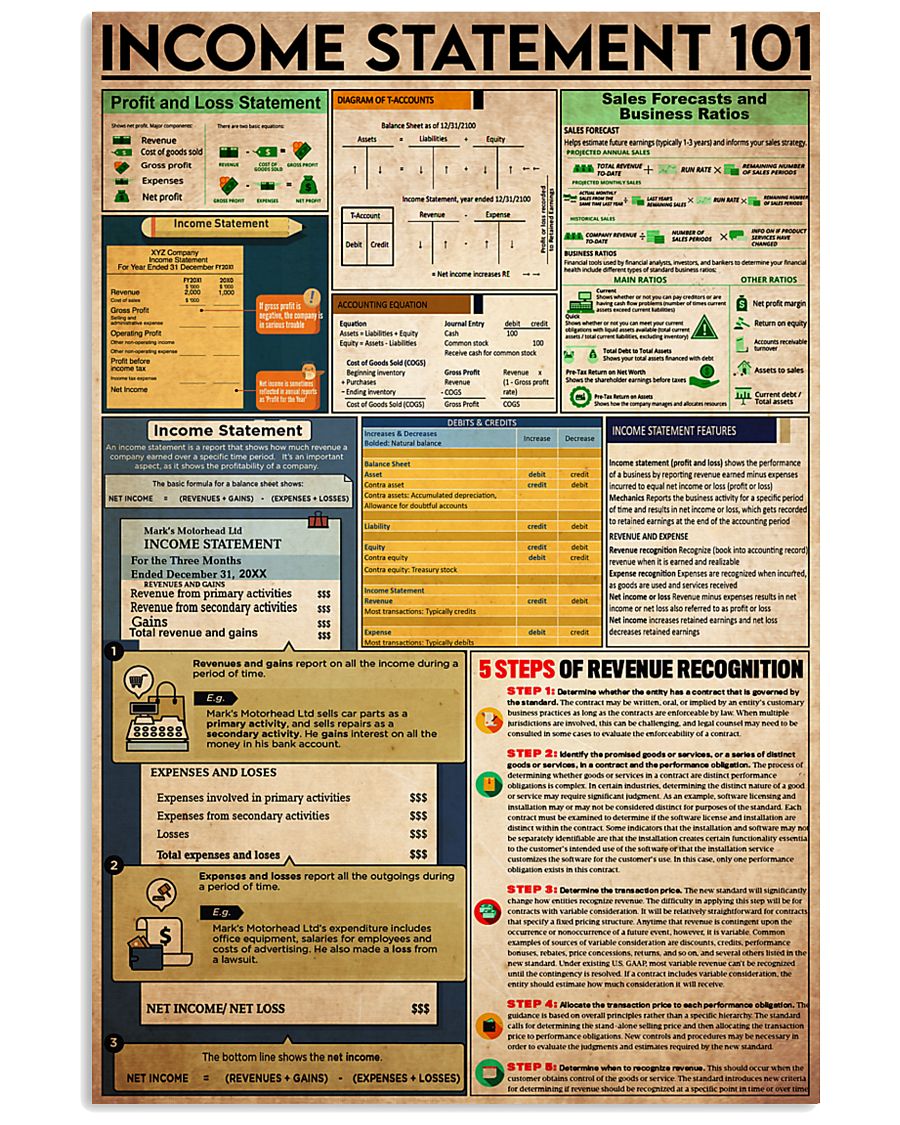 Accounting Statement 101 24x36 Poster