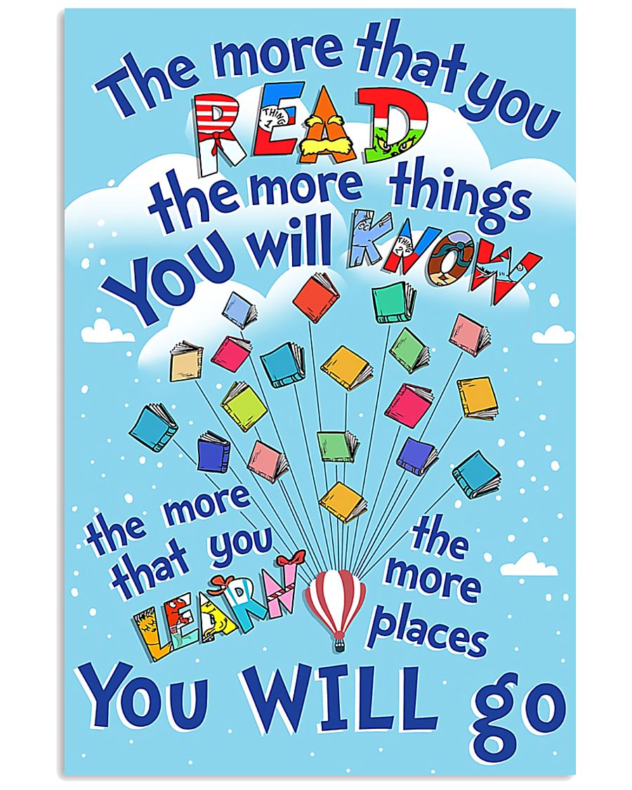 teacher the more that you read 11x17 Poster