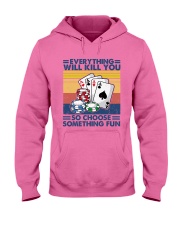 poker something fun Hooded Sweatshirt tile