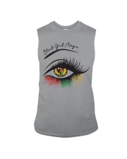 black girl magic eyes Sleeveless Tee tile