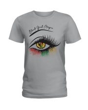 black girl magic eyes Ladies T-Shirt tile