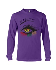 black girl magic eyes Long Sleeve Tee tile