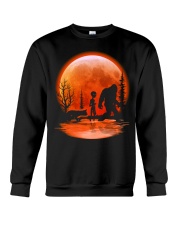 bigfoot alien dog red moon Crewneck Sweatshirt tile