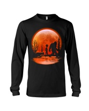 bigfoot alien dog red moon Long Sleeve Tee tile
