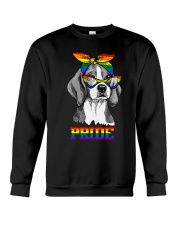 beagle lgbt pride Crewneck Sweatshirt tile