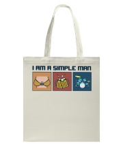 drummer simple man Tote Bag tile