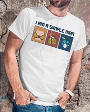 drummer simple man Classic T-Shirt lifestyle-mens-crewneck-front-4