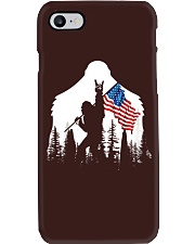bigfoot rock n roll usa flag Phone Case tile