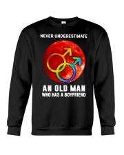 lgbt-never underestimate boyfriend Crewneck Sweatshirt tile