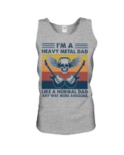Heavy Metal Guitar Dad Unisex Tank tile