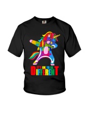 unicorn autism ok different Youth T-Shirt tile