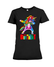 unicorn autism ok different Premium Fit Ladies Tee tile