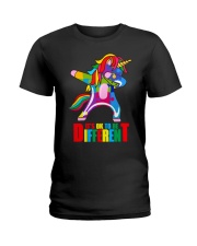 unicorn autism ok different Ladies T-Shirt tile