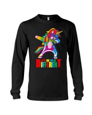 unicorn autism ok different Long Sleeve Tee tile