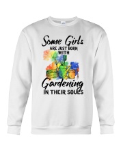 gardening in their souls girls Crewneck Sweatshirt tile