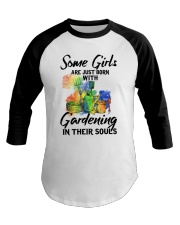 gardening in their souls girls Baseball Tee tile
