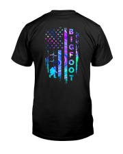 bigfoot neon us flag front Classic T-Shirt back