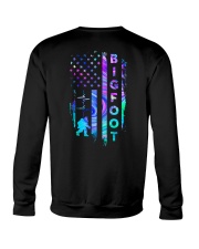 bigfoot neon us flag front Crewneck Sweatshirt tile