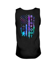 bigfoot neon us flag front Unisex Tank tile
