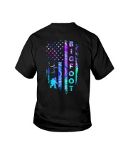 bigfoot neon us flag front Youth T-Shirt tile