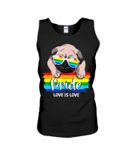 pug-pride-love-is-love Unisex Tank tile