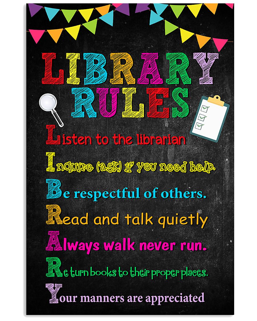 library-rudes 11x17 Poster