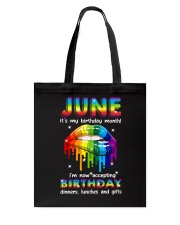 lgbt june birthday Tote Bag tile