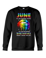 lgbt june birthday Crewneck Sweatshirt tile