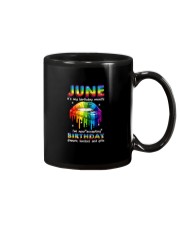lgbt june birthday Mug tile