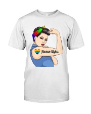 Human Rights LGBT Pride Lady Classic T-Shirt front