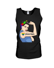 Human Rights LGBT Pride Lady Unisex Tank tile