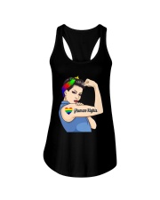 Human Rights LGBT Pride Lady Ladies Flowy Tank tile