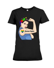 Human Rights LGBT Pride Lady Premium Fit Ladies Tee tile