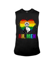 ah men lgbt jesus Sleeveless Tee tile