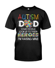 autism dad raise mine Premium Fit Mens Tee tile
