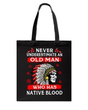 old man native american Tote Bag tile