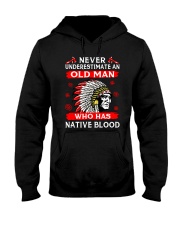 old man native american Hooded Sweatshirt tile