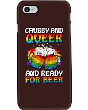 lgbt chubby and queer and ready for beer Phone Case tile