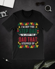 black step dad stepped up Classic T-Shirt lifestyle-mens-crewneck-front-16