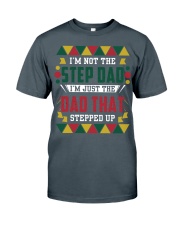 black step dad stepped up Classic T-Shirt tile