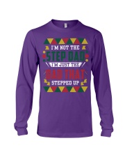 black step dad stepped up Long Sleeve Tee tile