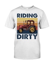 farm riding dirty Premium Fit Mens Tee tile