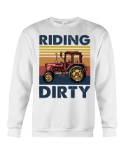 farm riding dirty Crewneck Sweatshirt tile