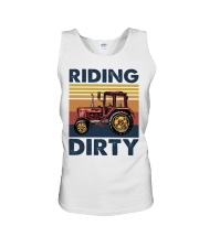 farm riding dirty Unisex Tank tile
