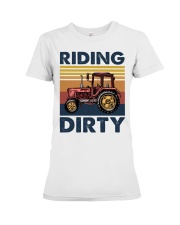 farm riding dirty Premium Fit Ladies Tee tile