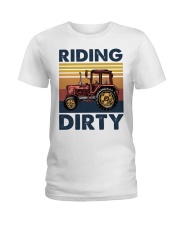 farm riding dirty Ladies T-Shirt tile