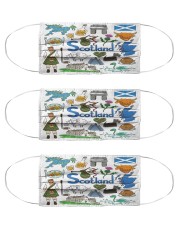 scotland map mas Cloth Face Mask - 3 Pack front